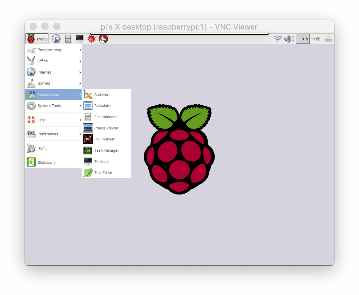 raspberry pi vnc viewer