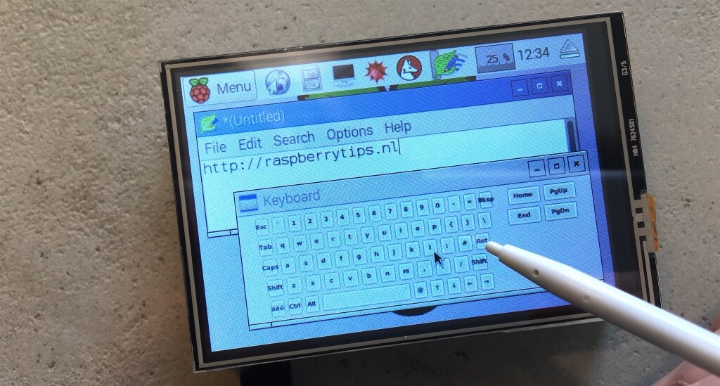 hoofdstad Beïnvloeden Kluisje LCD/TFT (touch) scherm installeren op een Raspberry Pi